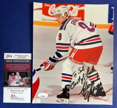 Foto firmada por Adam Graves 8x10 certificado de autenticidad JSA AH15656 Foto 1 de 2