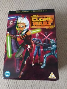 Star Wars The Clone Wars Complete Seasons 1 2 3 4 5 DVD Collection Box Set - Picture 1 of 6