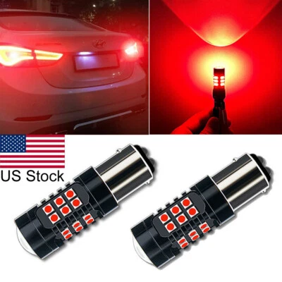 2x 1157 LED Rojo Estroboscópico/Flash Intermitente Freno Trasero Bombillas Para Hyundai Kia Foto 1 de 4