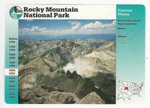 1995 Grolier, Story Of America Card, #48.06 Rocky Mountain National Park