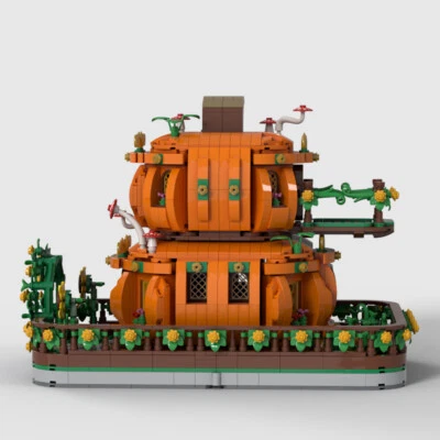 ZITIANYOUBUILD Modular Two-Story Pumpkin House Model for Halloween 2280 Bricks - Image 1 of 4