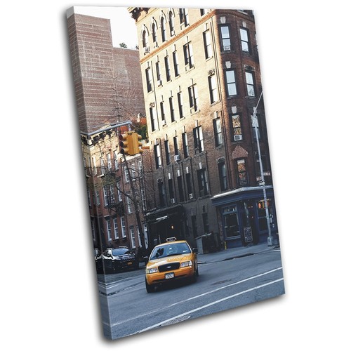 Yellow Taxi New York City SINGLE CANVAS WALL ART Picture Print | eBay ...