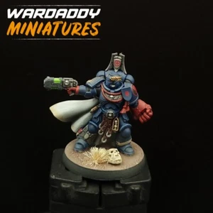Pro Painted Warhammer 40k Crimson Fists Captain Space Marines Games Workshop - Picture 1 of 4