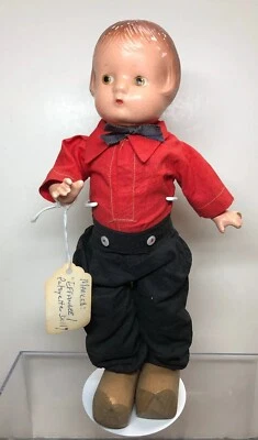 Muñeca Effanbee Antigua de 9” “Patsyette” Adorable Conjunto Holandés y Zuecos #S Foto 1 de 4