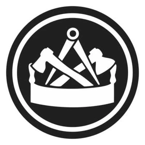 Aufkleber Wetterfest Zimmermann Wappen aussen geschenk geburtstag Auto - Bild 1 von 1