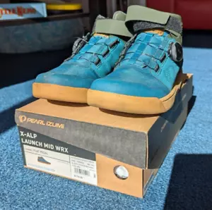 Pearl Izumi X-Alp Launch Mid WRX Flat MTB Shoes EU 39.5 Men's 6.5 24.5cm Blue - Picture 1 of 6