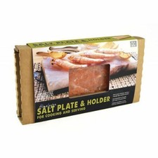 NEW HIMALAYAN SALT PLATE AND HOLDER