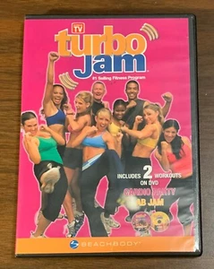Turbo Jam: Cardio Party & Ab Jam -BeachBody DVD- 2 Workouts- tested/working- GUC - Picture 1 of 3
