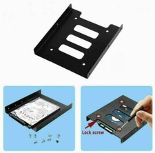 2.5 to 3.5 Inch SSD HDD Metal Hard Drive Mount Bracket Adapter Black Holder UK