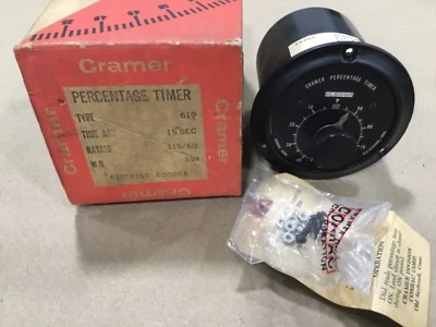 NOS Cramer 610E-A / 610 Precentage Timer 0-100 Precent #004B14 - Image 1 of 4