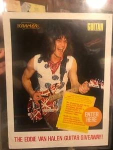 1985 Eddie Van Halen Wettbewerb Poster Gitarre für den praktizierenden Musiker - Bild 1 von 6