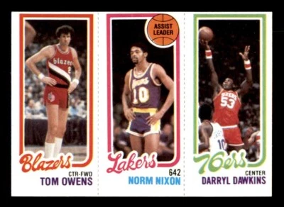 1980 Topps Basketball #123 Owens Nixon Dawkins EX *e3 - Image 1 of 2