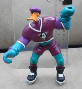 Mattel 1996 Disney Mighty Ducks Duke L'Orange Slap Shot Action Figure Vintage - Picture 1 of 7