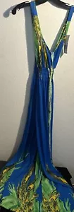 Women’s Blue Multi Color Summer Dress Long 3xl - Picture 1 of 3