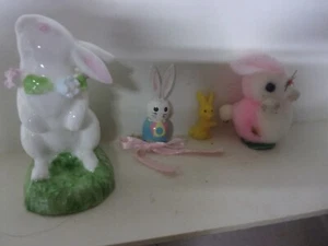 (4) Decorative Easter Rabbits - Picture 1 of 6