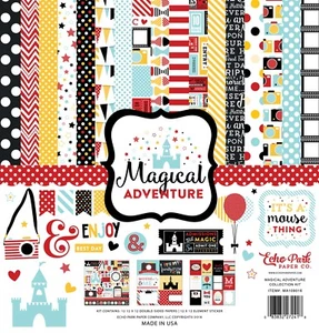 Magical Adventure - Kit Collezione 12x12 Eco Park Scrapbook Carte + Adesivi - Foto 1 di 4