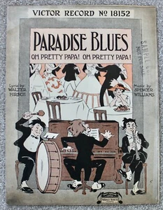 Paradise Blues (¡Oh Pretty Papa! Oh Pretty Papa!) Partituras de gran formato 1916 - Imagen 1 de 2