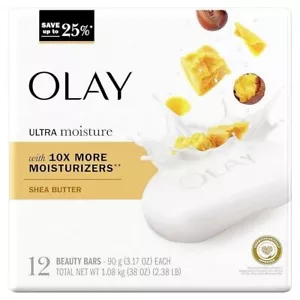 Barra de belleza de manteca de karité ultra hidratante Olay Moisture Outlast con vitamina B3 12 paquetes - Imagen 1 de 4