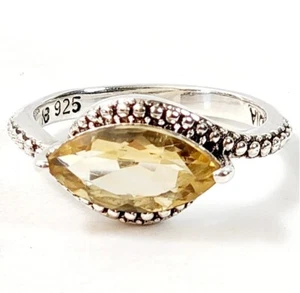 Nicky Butler 925 Sterling Silver Size 7 Citrine Ring Designer Signed NWT - Picture 1 of 6