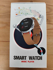 Smart Watch 1.2'' Music Player Sports Healthy Tracker Brown Bracelet Brand New