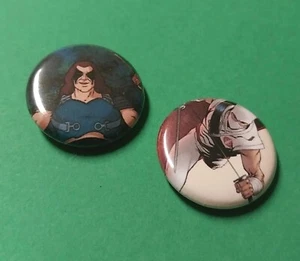 GI JOE Pins Storm Shadow Zartan Lot Button Revers Selten Sammlerstück Vintage  - Bild 1 von 1