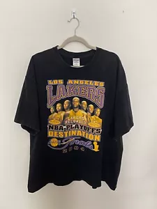 Vintage 2004 Los Angeles Lakers Reloaded 0.4 NBA Finals T-Shirt Men 2XL Kobe - Picture 1 of 8