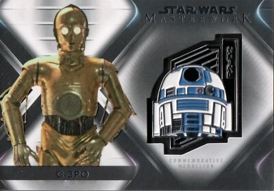 Star Wars Masterwork 2021, C-3PO (R2-D2) Character Medallion Card CM-C3R - Image 1 of 2