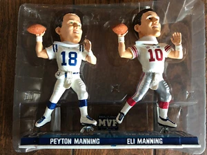 Peyton Manning & Eli Manning Super Bowl MVP Bobble Head NY Giants Indy Colts - Picture 1 of 8