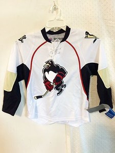 Reebok Youth AHL Jersey Wilkes-Barre/Scranton Penguins Team White sz S/M