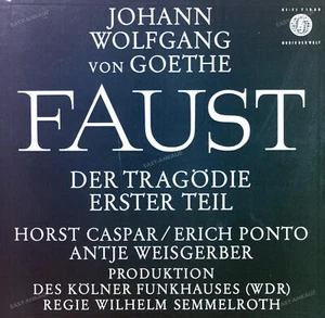 Johann Wolfgang von Goethe - Faust - Der Tragödie Erster Teil GER 3LP ' - Imagen 1 de 1
