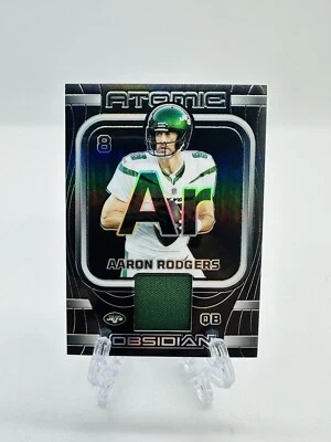 2023 Panini NFL Obsidian #AMA-ARO Aaron Rodgers Atomic Materials /199 - Image 1 of 2