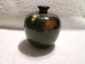 Antiguo jarrón de cerámica Weller Louwelsa pintado a mano flores de clavel alrededor de 1896 - Imagen 1 de 9