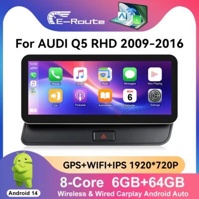 10.25'' For Audi Q5 SQ5 8R MMI Touchscreen Android GPS Navigation DAB+ Carplay  - Image 1 of 4