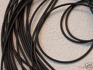 Kautschukband 4mm schwarz rund 10m 20m Kautschukkette Kautschukschnur Kautschuk - Bild 1 von 1
