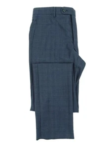 John Varvatos Star USA Men's Slim Fit Plaid Suit Pants (36, Blue/Burgundy) - Picture 1 of 3