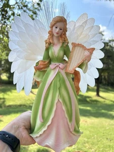 VTG Fiber Optic Christmas Angel Sculpture Color Changing in Box w/ Adapter - Picture 1 of 24