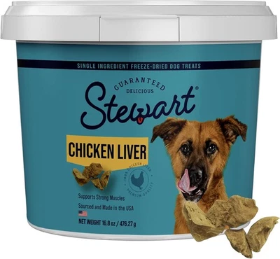 Stewart Chicken Liver Dog Treats, 16.8 oz, ~315 Ounce (Pack of 1), Brown  - Image 1 of 4