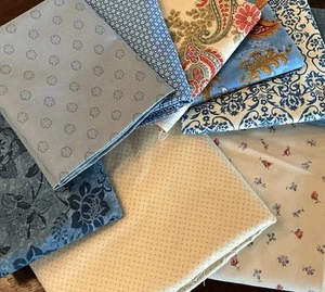 Lot Of Designer Quality Cotton Prints Various Cuts 11 Yards - Picture 1 of 3