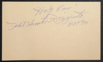 PHIL RIZZUTO SIGNED AUTOGRAPHED FDC ENVELOPE  "HOLY COW" & "SCOOTER" YANKEES HOF - Image 1 of 2