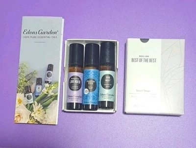 Edens Garden Óleos Essenciais Conjunto de 3 Roll Ons Lavanda Luta Cinco Boa Noite - Imagem 1 de 2