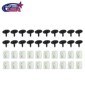 20+20pc Front Fender Liner C-Clip+Hex Bolt for Most BMW 07147311312 07149213164 - Picture 1 of 8