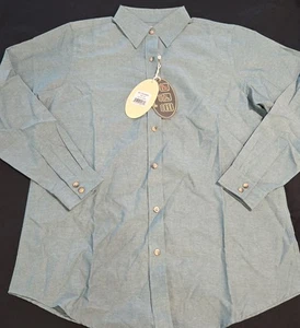 Neu mit Etikett Backpacker Damengröße Medium grün Baumwolle Canvas Knopfleiste Hemd - Bild 1 von 3