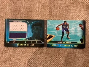 Folleto Brandon Miller Stat Line 2024 Panini Silhouette LIBRO USADO EN EL JUEGO /49 🔥 - Imagen 1 de 4