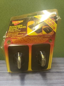 2-Pack Keeper 05654 Universal Retractable Anchor Points Bull Ring DAMAGED PACK - Foto 1 di 4