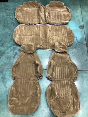 1991-1995 PONTIAC GRAND PRIX NOS OEM TAN/BROWN CLOTH SEAT SKINS COVERS - Image 1 of 4