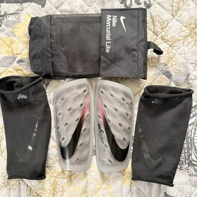 Nike Mercurial Lite Soccer Shin Guards Grey - Image 1 of 3