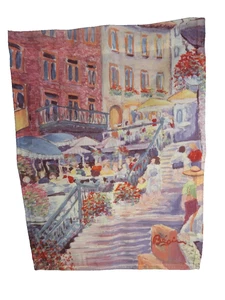 Guy Begin Montreal Quebec Street Scene 15" x 11" Window Hanging Banner/Flag - Picture 1 of 3