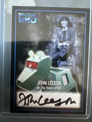Doctor Who Definitive SERIES 2 Auto Card No.AU9 John Leeson "Voice of K9" - Image 1 of 2