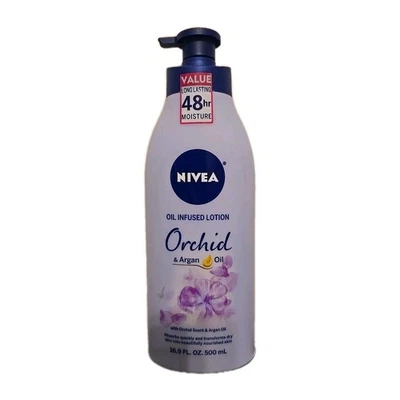 Nivea Oil Infused Lotion ORCHID & Argan Oil 16.9oz Discontinued - Image 1 of 2