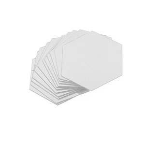 12pcs Hexagonal Acrylic Mirrors Wall Stickers Home Decor Living Room DIY Modern - Picture 1 of 9